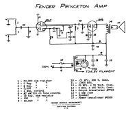 Fender Princeton - Schematic